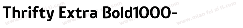 Thrifty Extra Bold1000字体转换